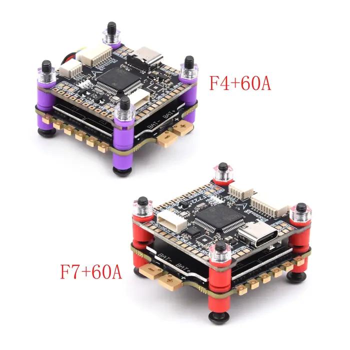 F7 F722/F4 F405 contrôle de vol 3-6S et 60A 4IN1 pile ESC pour Mark4 APEX XL 5 pouces 7