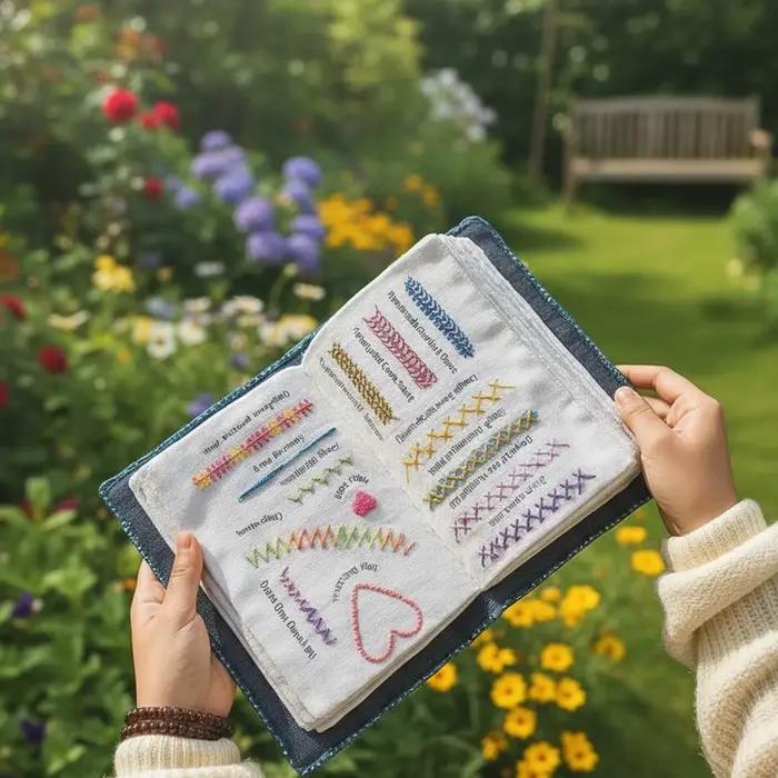 Livres de couture de broderie avec une boîte à outils complète et tutoriel d'instruction Livre d'instructions de broderie pour les amateurs d'artisanat débutants
