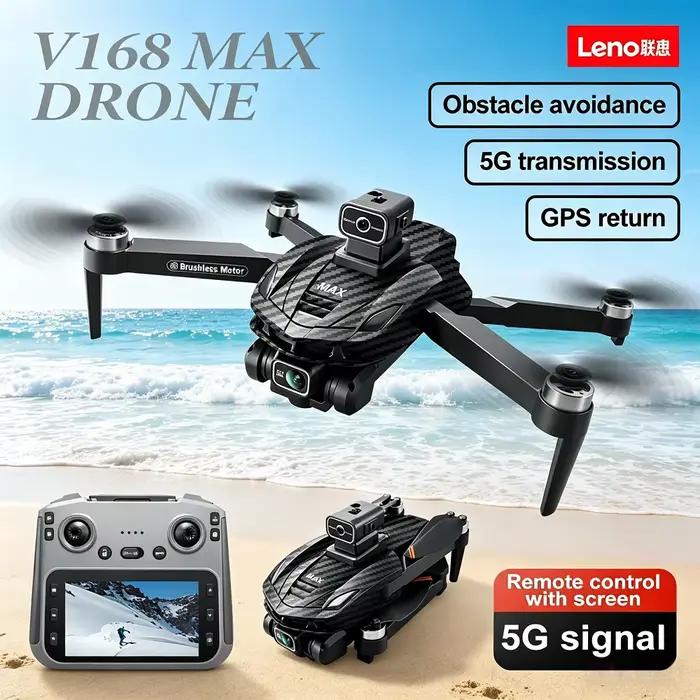 Drone pliable RC Lenovo V168 MAX 5G GPS avec caméra professionnelle 4K