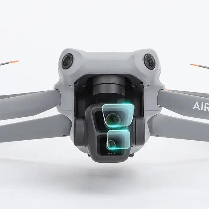VOLODYMYR 9H HD Film en verre trempé pour objectif de Drone DJI Air 3 anti-rayures protection Anti-déflagrant Films de couverture de caméra