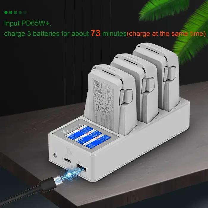 Chargeur de batterie 3 en 1 pour Drone DJI Flip