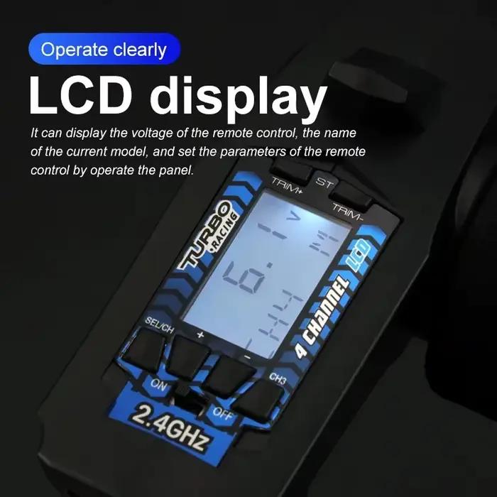 Turbo Racing-Radio Zender avec écran LCD