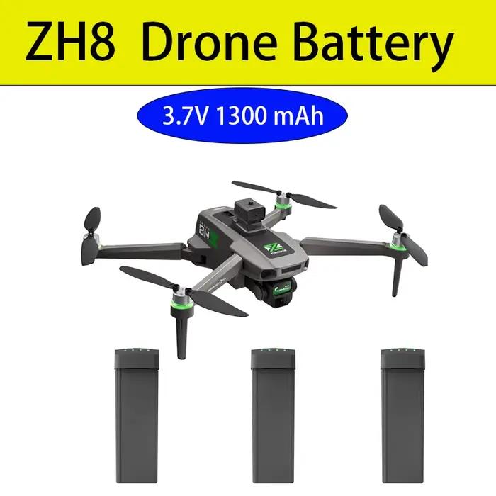 Batterie de drone Zh8 3.7v 1300mAh Li-ion pour drone ZH8 1/2/3/6PCS
