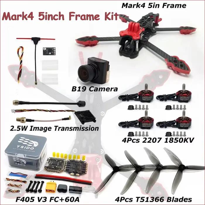 Kit de cadre de drone de course FPV RC 225 mm 5 pouces
