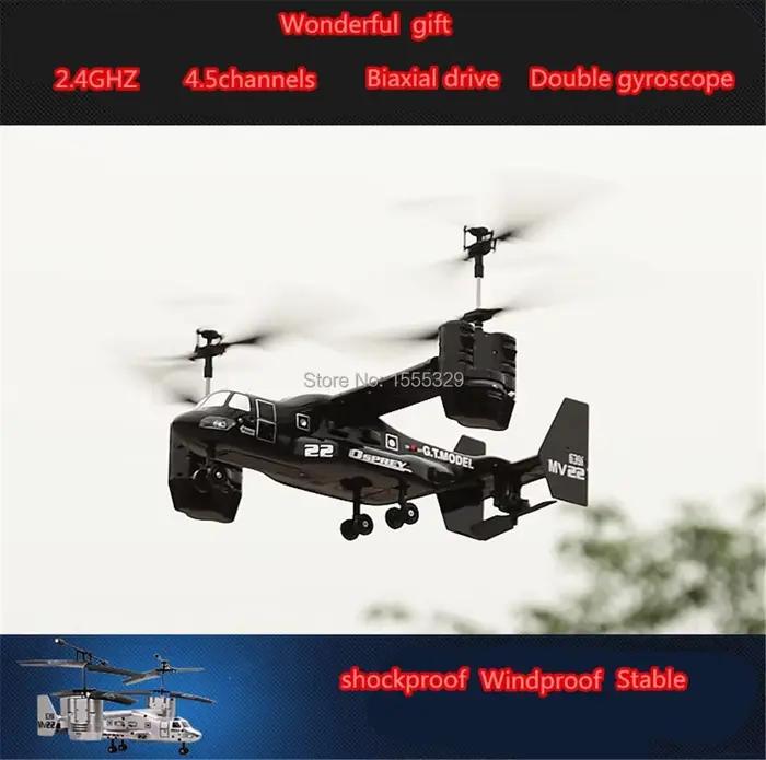 Osprey Transport RC Hélicoptère Jouet 2.4GHz 4.5CH Prêt à Voler Stabilisateur Gyroscopique Lumières LED Télécommande Pour Enfants Adultes Occasions Spéciales