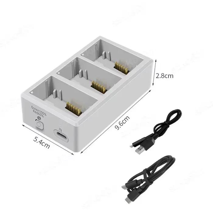 Hub de charge bidirectionnel à trois canaux pour batterie DJI Mini 5 4 Pro/Mini 3 Pro pour chargeur