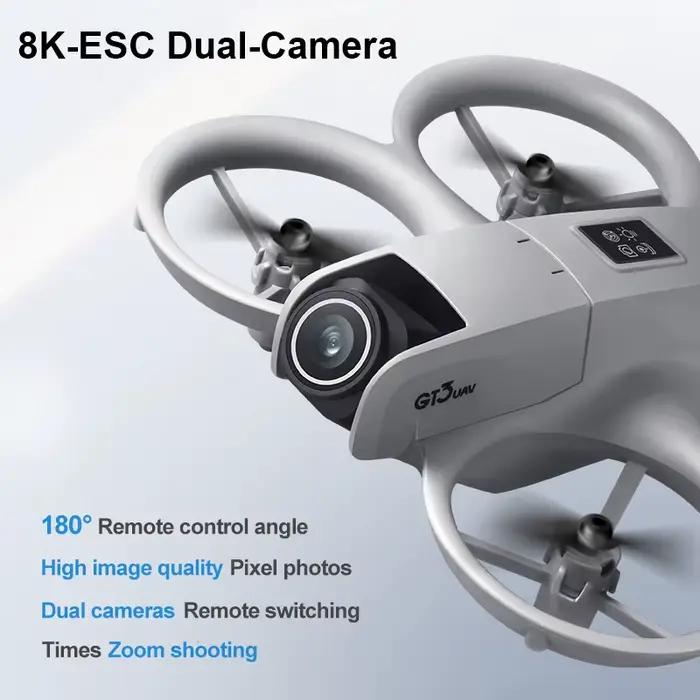 Nouveau drone pliable GT3 8K HD à double caméra