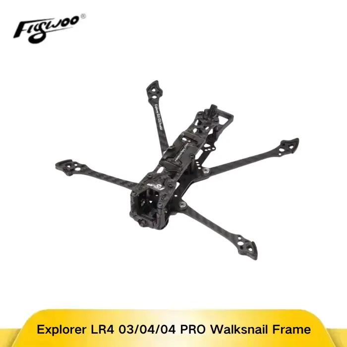Flywoo Explorer LR 4 pouces Kit de cadre Ultra Compact pour DJI O3 O4 Pro & Walksnail HD longue portée FPV Drone bricolage construire