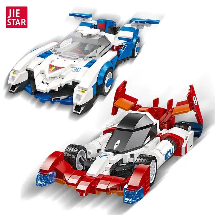 Ensemble de blocs de construction Cyber Formula Asurada & Super Asurada AKF-11 - Kit de modèle de voiture de course d'anime classique pour les fans