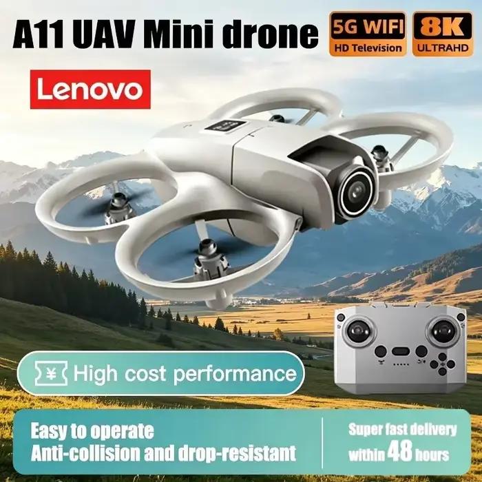 Drone Mini Lenovo A11 4K Professionnel avec Caméra HD 8K