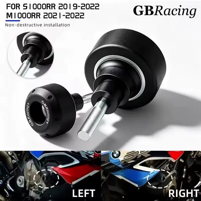 Protection anti-chute V2 GB Racing pour motos S1000RR 2015-2022 – Slider de cadre et protection de carénage