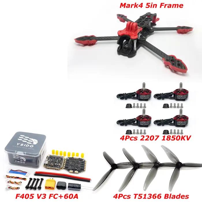Kit de cadre de drone de course FPV RC 225 mm 5 pouces