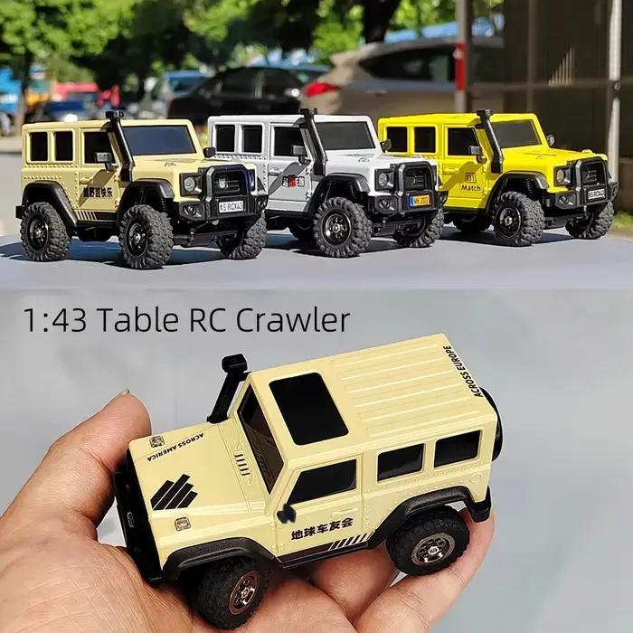 LDARC X43 RTR/BNR 1/43 chenille Turbo RC voiture 4WD télécommande Mini escalade intérieur véhicule de course jouet hors Roader pour enfants adultes