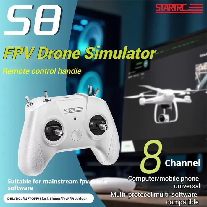 STARTRC FPV Drone simulateur de formation poignée de télécommande 8CH contrôleur