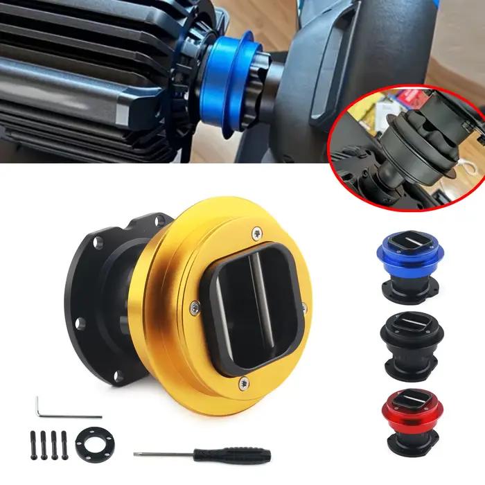 Accessoire de volant en aluminium pour bases de roue Fanatec avec mécanisme QR2 pour simulateurs de course et jeux de course occasionnels