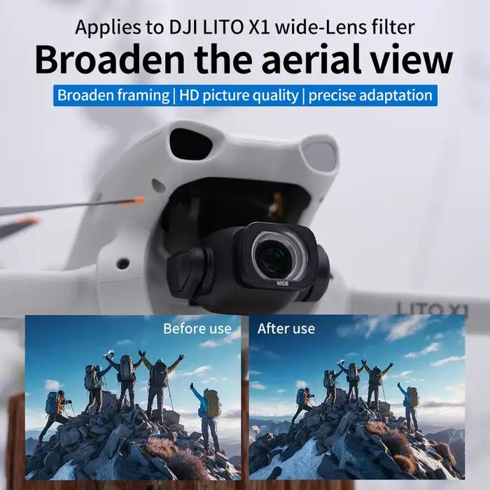 Filtre grand angle pour DJI LITO X1/1