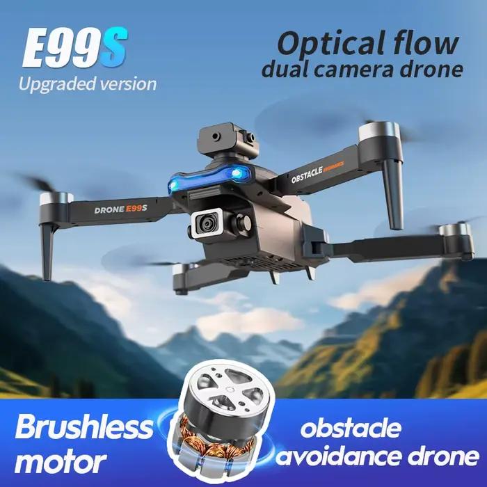 E99 K3 Pro Drone amélioré HD 8k Double caméra Mode de maintien élevé pliable RC WIFI FPV photographie aérienne quadrirotor jouets hélicoptère
