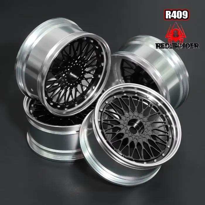 1/10 roues de course RC pneus jantes en métal Hub12mm Hex pour 1:10 RC sur voiture de route Tamiya TT01 TT02 XV01 XV02 PTG-2 HSP HPI Kyosho
