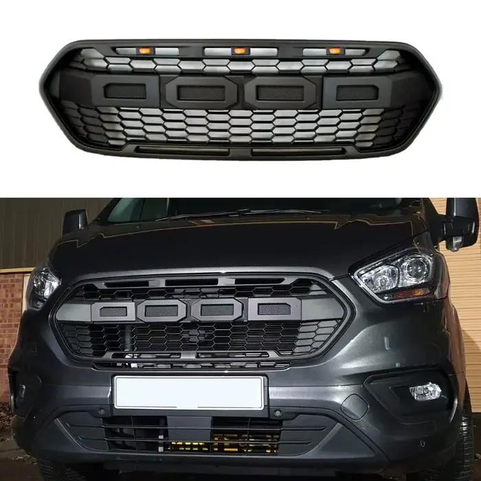 Pour les grilles Raptor personnalisées de Transit 246723   Calandre de radiateur de course avant, pour Transit Raptor Look, Grilles de pare-chocs principales 2018 2019 – 2021