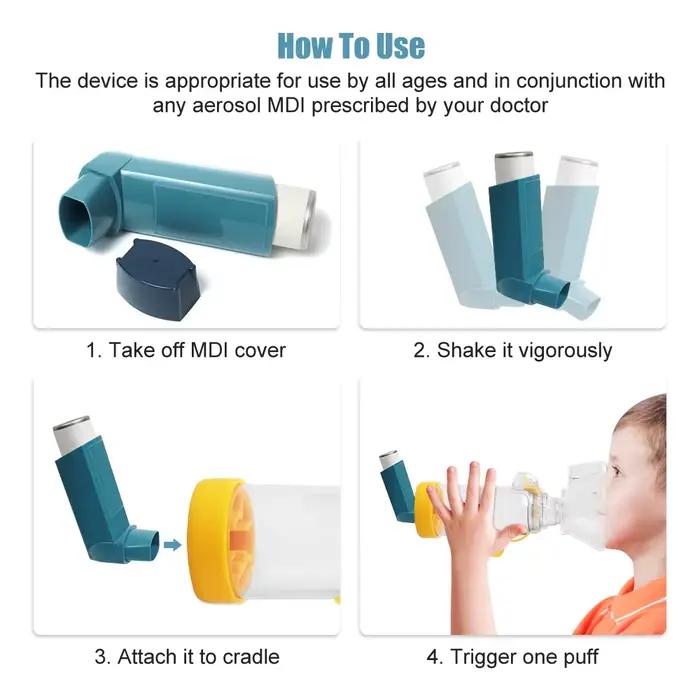 Nébuliseur tasse inhalateur bouteille asthme inhaler chambre automiseur entretoise brume stockage compresseur réservoir atomiseur masque enfants adultes