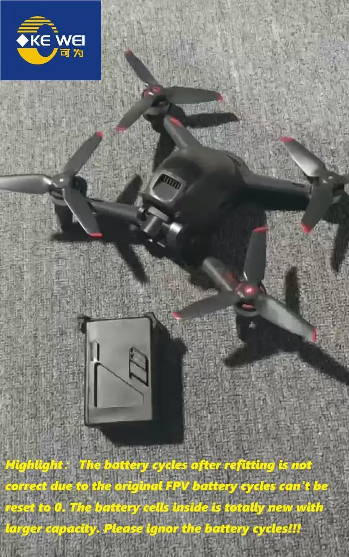 Batterie de 4000 mAh à capacité accrue, compatible avec le drone DJI FPV