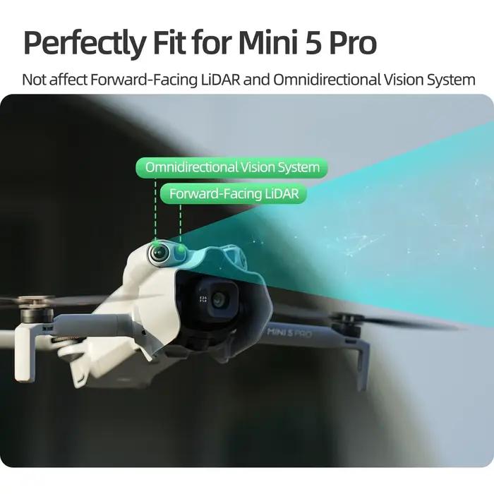 Pare-soleil d'objectif anti-éblouissement pour DJI MINI 5 PRO avec couvercle de protection à cardan pour drones occasions spéciales et captures de qualité