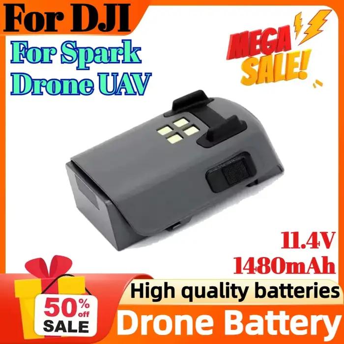 Batterie de Rechange Haute Qualité 11.4V 1480mAh Pour Drone DJI Spark UAV Augmente Durée Vol Stabilité Prises de Vue Occasions Spéciales