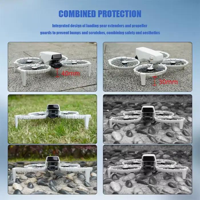 VOLODYMYR train d'atterrissage pour Drone DJI Flip garde d'hélice jambes rehaussantes capuchon d'objectif de caméra