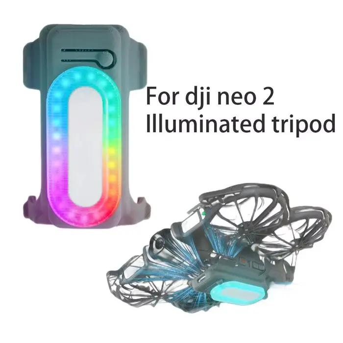 Projecteur pour drone DJI Neo 2 avec trépied vibrant et réglable en hauteur pour la photographie aérienne