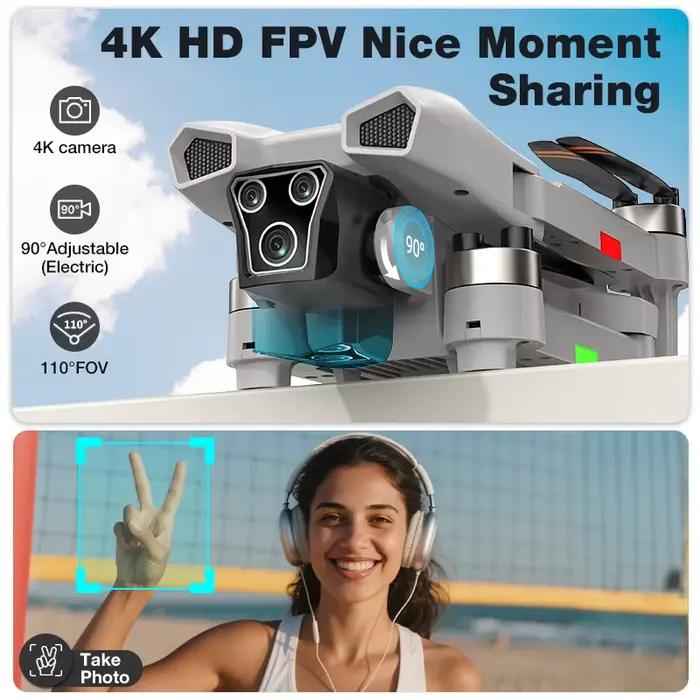 Nouveau Drone L107 PRO 2026 avec Photographie Aérienne 8K