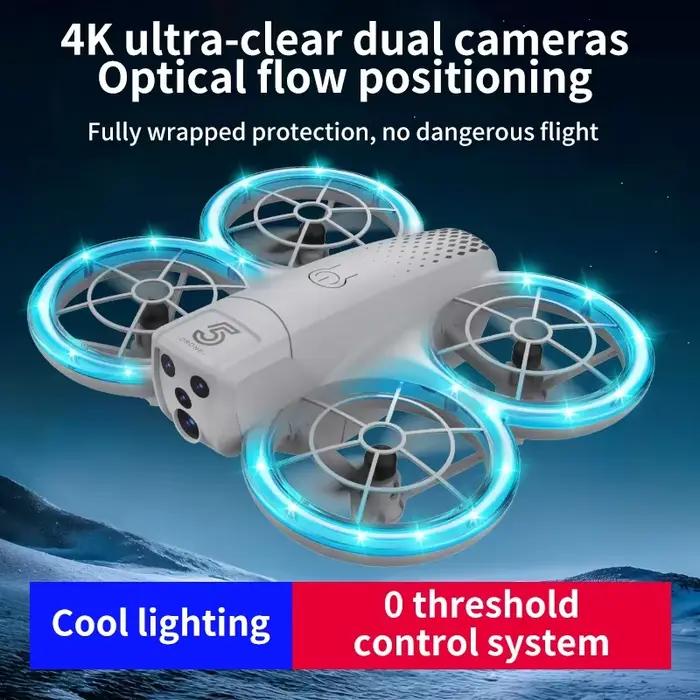 Mini Drones jouets pour enfants 2.4G quadrirotor Rc avec caméra Drone de course télécommande avion LED lumières Rc