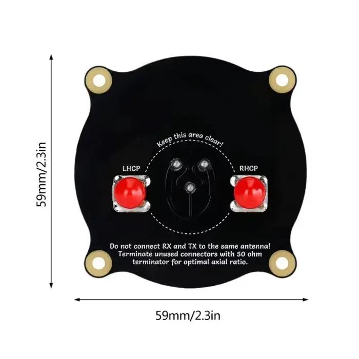 Antenne patch triple alimentation 5