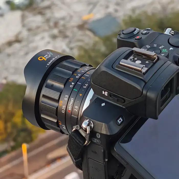 Objectif d'appareil photo ultra grand angle AstrHori 9 mm F2.8 APS-C pour la photographie de rue avec Sony E Nikon Z Canon RF Fujifilm X M43