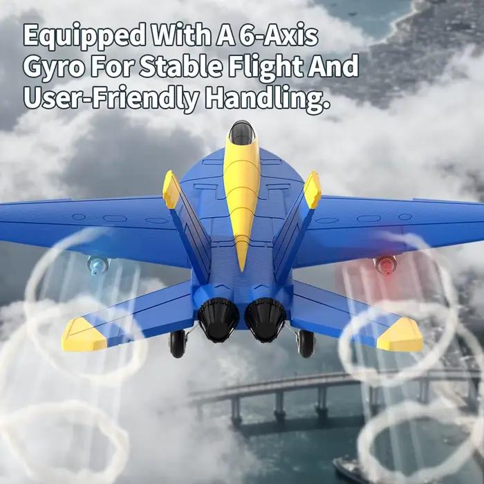 Avion télécommandé F18 Hornet RC Glider 2.4G 2CH 6 axes avec stabilisation