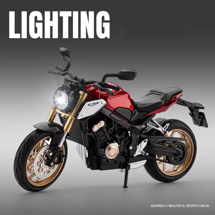 Modèle de moto de course en alliage Dream Wing CB650R 1:12
