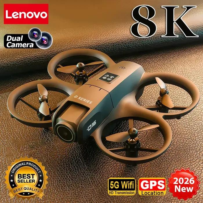 Lenovo D16 Drone 8K aérien HD professionnel double caméra hélicoptère flux optique positionnement évitement moteur sans