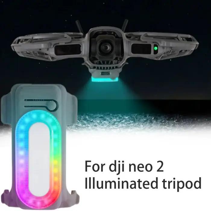 Projecteur pour drone DJI Neo 2 avec trépied vibrant et réglable en hauteur pour la photographie aérienne