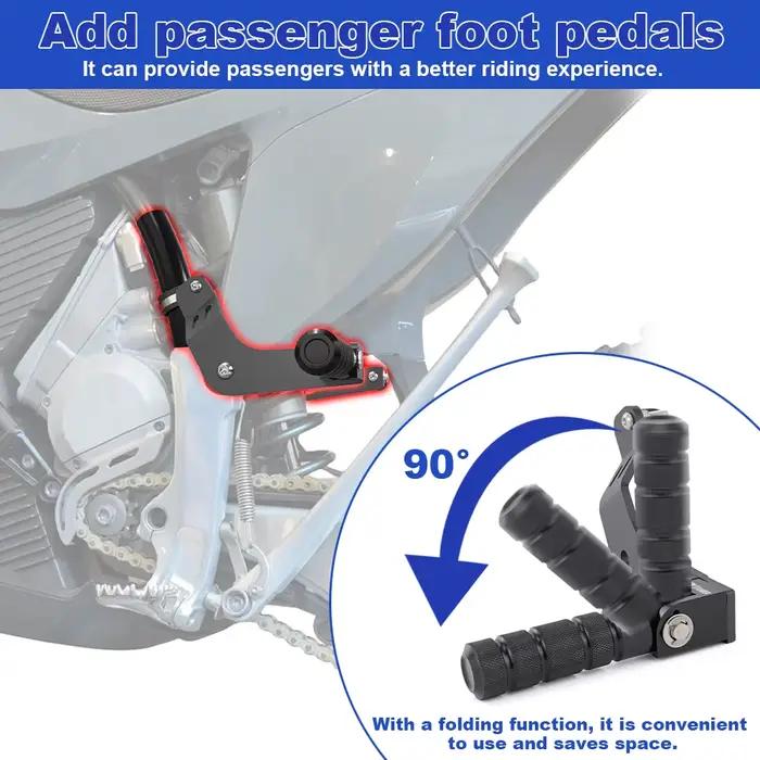 Repose-pieds pliables en acier pour passager de moto Stark Varg MX, EX & SM 2024 2025 2026
