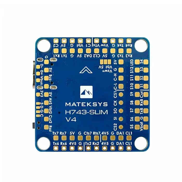 Matek Mateksys H743 SLIM V4 contrôleur de vol avec OSD MicroSD intégré pour modèle Multicopter de Drone FPV RC
