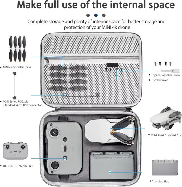 Étui de transport portable MINI 4K pour DJI