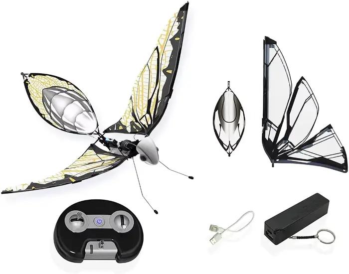 Kit de mise à niveau MetaFly par BionicBird DRONE INSECT électronique biomimétique et radiocommandé de haute technologie avec accessoires supplémentaires