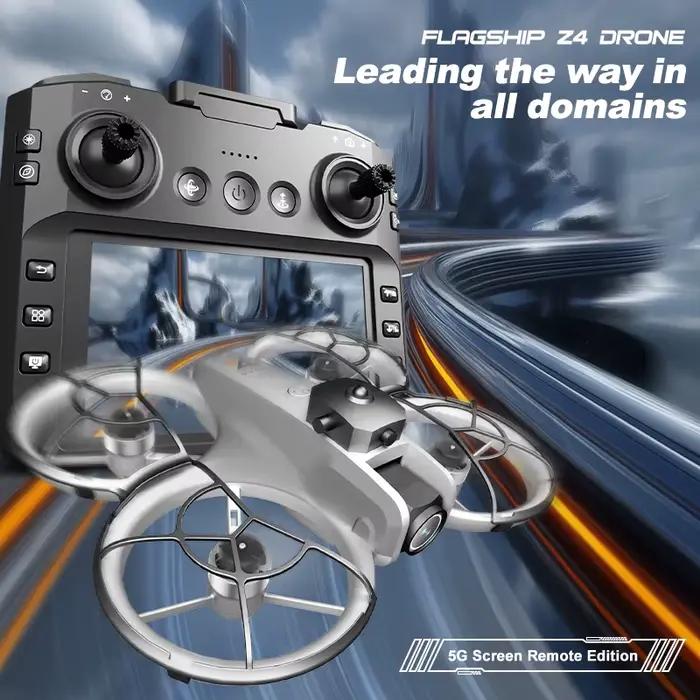 Nouveau Z4 Mini Drone 4K HD caméra photographie aérienne moteur sans brosse positionnement du flux optique grand écran Rc quadrirotor jouets cadeau