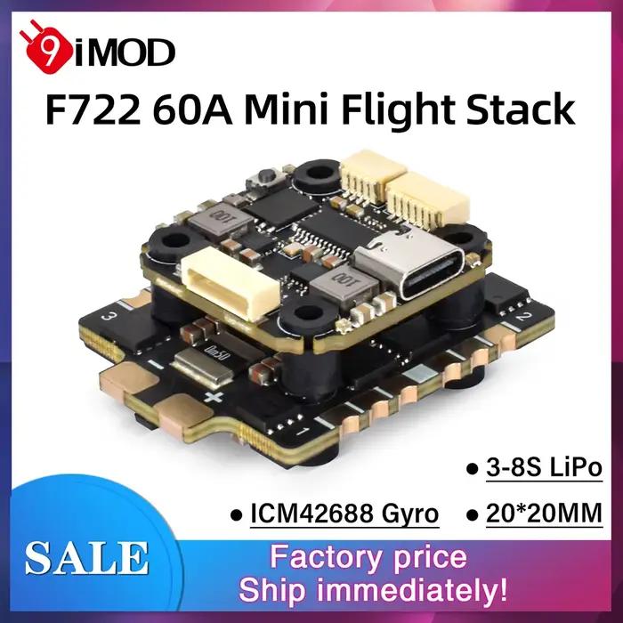 Module de contrôle de vol F722 Mini Flight Stack pour drones de course FPV avec gyroscope et baromètre pour performances aériennes exceptionnelles