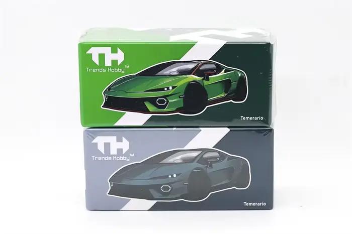 Trends Hobby TH 1:64 GT3 R LeMans 24H LMGT3 2025 Chip Hart Racing/Temerario/Huracan GT3 EVO2 Modèles de voitures miniatures en métal Cadeaux
