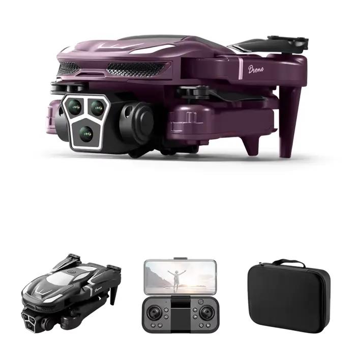 Drone professionnel V68 à trois caméras 8K Drone d'évitement d'obstacles d'aviation haute définition quadrirotor RTF pour la photographie aérienne intérieure et extérieure, exploration et divertissement familial