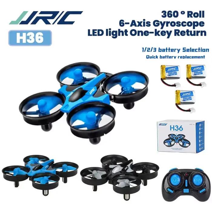 Drone JJRC H36 1/2/3 Batteries 4CH 6 Axes Mode Sans Tête Hélicoptère 2.4G Quadricoptère UAV Rc
