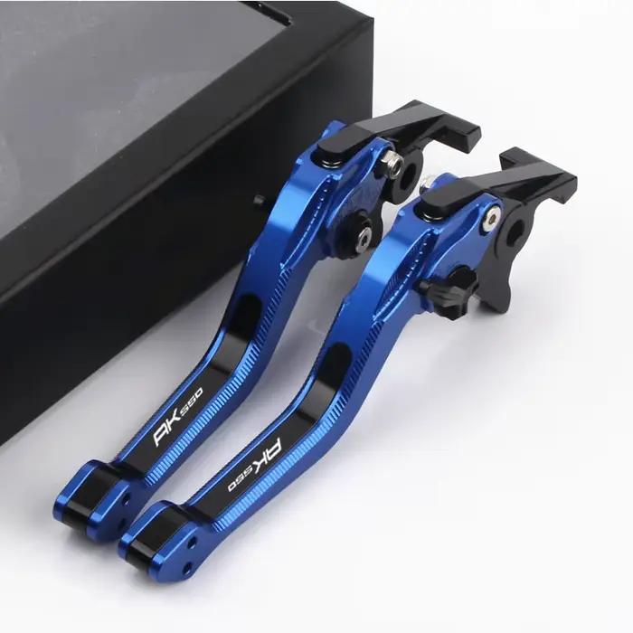 Levier de Frein et d'Embrayage Réglable avec Logo AK550 pour KYMCO AK 550, 2017-2022, 2021, Accessoires de Moto 3D CNC de Haute Qualité, Nouveauté