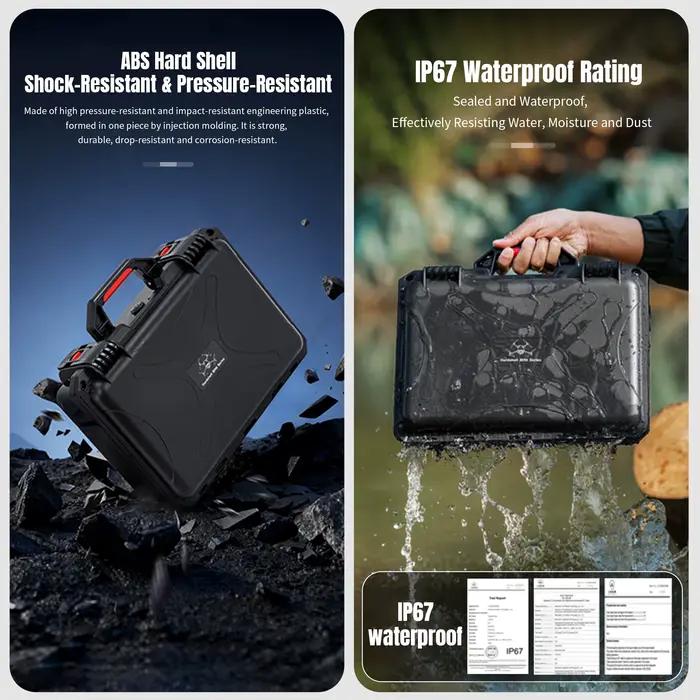 Boîte de protection antidéflagrante étanche pour DJI Mini 5 Pro drone coque double couche accessoire étui de transport pour contrôleurs d'écran RC-N3 RC2 occasions spéciales