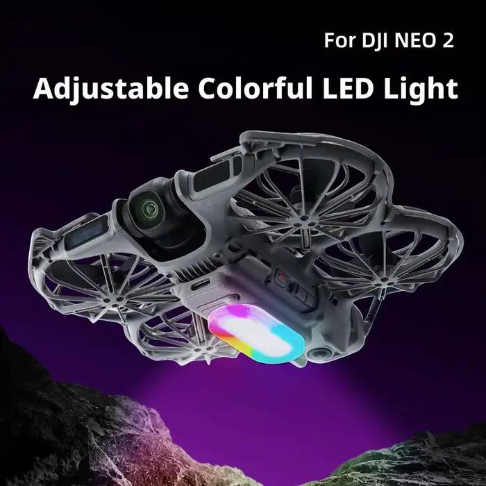 Projecteur pour drone DJI Neo 2 avec trépied vibrant et réglable en hauteur pour la photographie aérienne