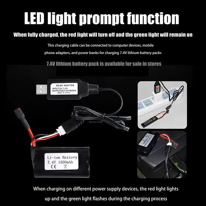 Câble de chargeur RC 7.4V 1000mA